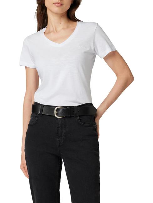 GUESS SLUBBY Kurzarm-T-Shirt purweiß - T-Shirts und Tops für Damen