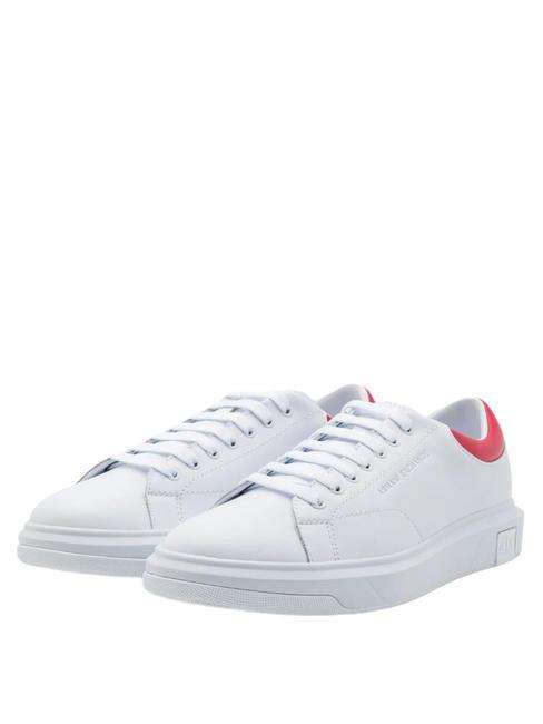 ARMANI EXCHANGE Sneaker in Haut Ledersneaker op.weiß + rot - Herrenschuhe