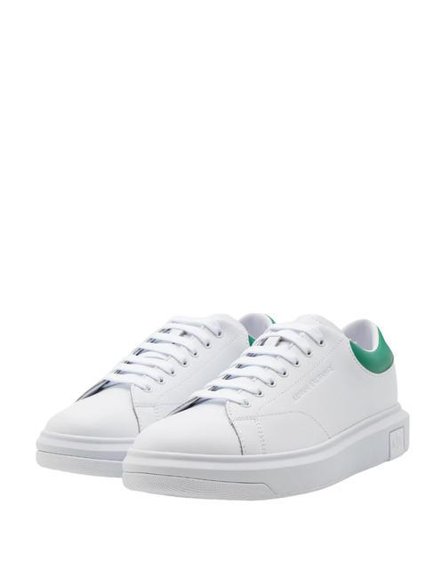 ARMANI EXCHANGE Sneaker in Haut Ledersneaker op.weiß+grün - Herrenschuhe