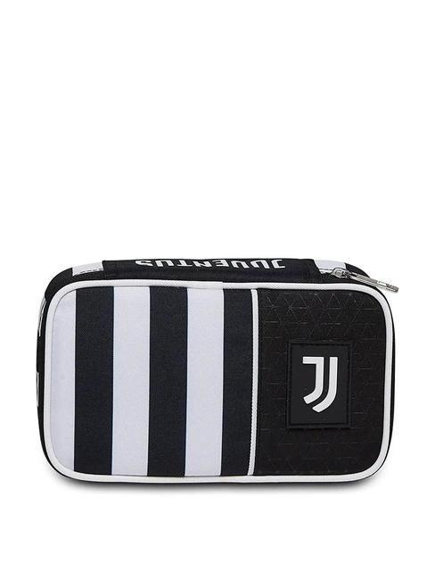JUVENTUS GLORIOUS WIN 3-Reißverschluss-Schnelltasche für Schulsachen, Federmäppchen Schwarz - Etuis und Zubehör
