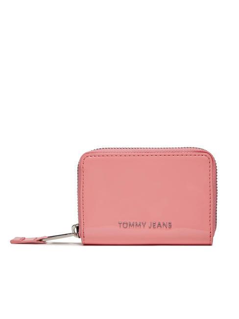 TOMMY HILFIGER TJ ESSENTIAL MUST Kleine Geldbörse mit umlaufendem Reißverschluss Rosa gesprenkelt - Brieftaschen Damen
