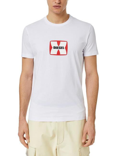 DIESEL T-DIEGOR Baumwoll t-shirt Weiß - Herren-T-Shirts