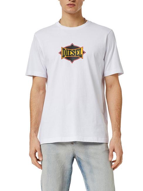 DIESEL T-JUST Baumwoll t-shirt Weiß - Herren-T-Shirts