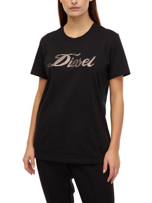 DIESEL T-SILY Baumwoll t-shirt Schwarz - T-Shirts und Tops für Damen