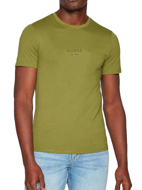 GUESS AIDY T-Shirt in der gleichen Farbe geschrieben grüner Stein - Herren-T-Shirts