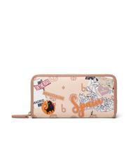 BRACCIALINI CARTOLINE Gro&szlig;e Geldb&ouml;rse mit umlaufendem Rei&szlig;verschluss - Brieftaschen Damen