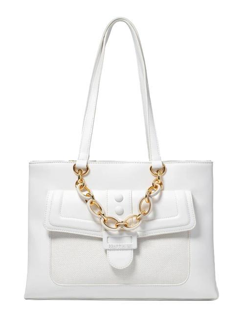 BRACCIALINI CHAIN Schulter-Einkaufstasche Weiß - Damentaschen