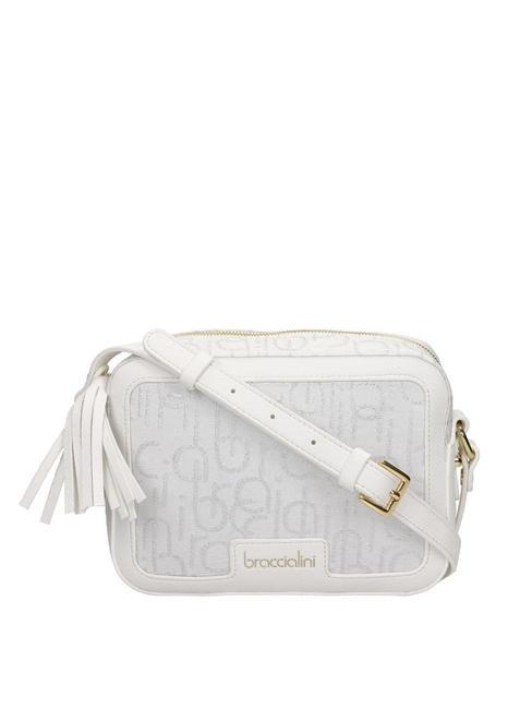 BRACCIALINI FONT Kameratasche aus Jacquard Weiß - Damentaschen