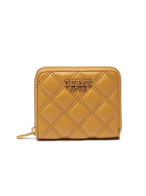 GUESS GIULLY Kleines Portemonnaie mit Reißverschluss Senf - Brieftaschen Damen