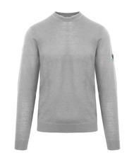 AQUASCUTUM LATERAL LOGO Pullover mit Rundhalsausschnitt aus Wollmischung - Herrenpullover