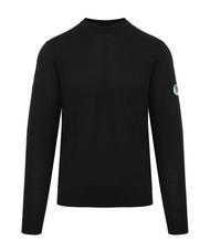 AQUASCUTUM LATERAL LOGO Pullover mit Rundhalsausschnitt aus Wollmischung - Herrenpullover