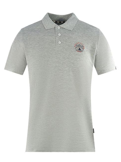 AQUASCUTUM ROUND LOGO Kurzärmliges Poloshirt aus Stretch-Baumwolle grau - Herren-Polo-Shirts/Herren-Polo-Shirt/Herrenpoloshirt/Herrenpoloshirts