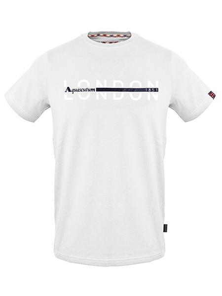 AQUASCUTUM LONDON Baumwoll t-shirt Weiß - Herren-T-Shirts