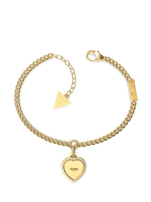 GUESS FINE HEART Armband mit Charme gelbes Gold - Armbänder