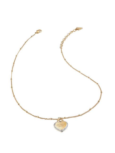 GUESS FINE HEART Halskette mit Charme gelbes Gold - Halsketten