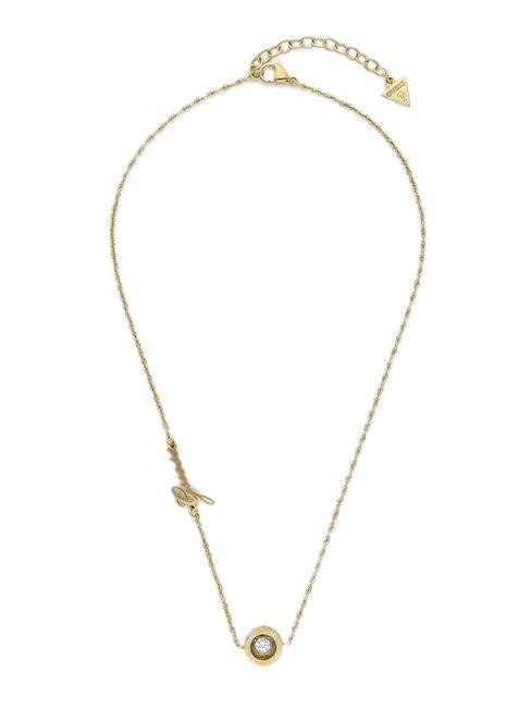 GUESS SOLITAIRE Halskette mit Charme gelbes Gold - Halsketten