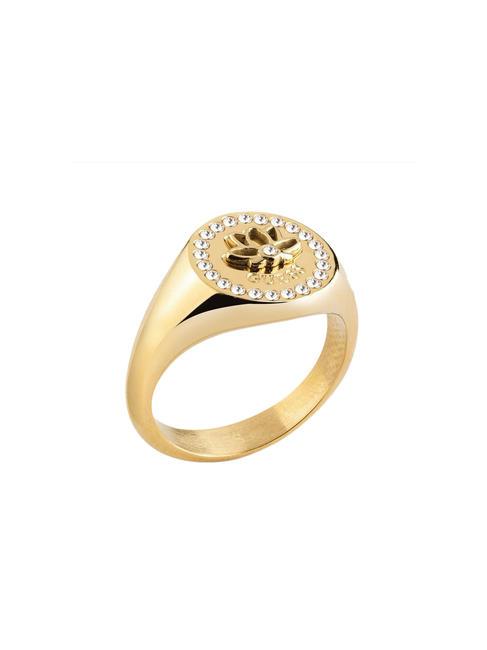 GUESS LOTUS Ring mit Kristallen gelbes Gold - Ringe