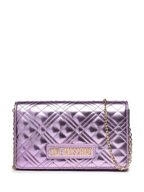 LOVE MOSCHINO SMART DAILY QUILTED Mini-Umhängetasche Lavendellaminat - Damentaschen
