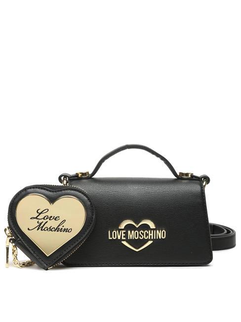 LOVE MOSCHINO GOLDEN Mini-Handtasche mit Schultergurt Schwarz - Damentaschen