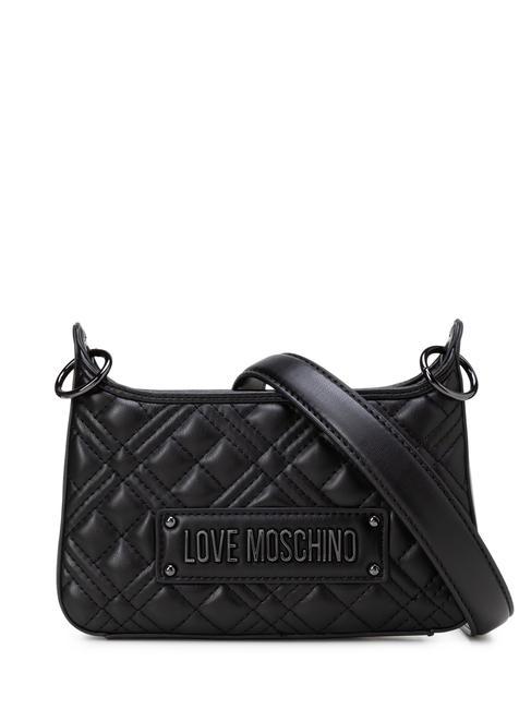 LOVE MOSCHINO QUILTED Umhängetasche mit Schultergurt Schwarz - Damentaschen