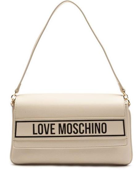 LOVE MOSCHINO PRINT BAG Umhängetasche mit Schultergurt Elfenbein - Damentaschen