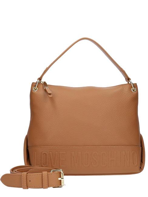 LOVE MOSCHINO HOBO Handtasche, mit Schultergurt Kamel - Damentaschen