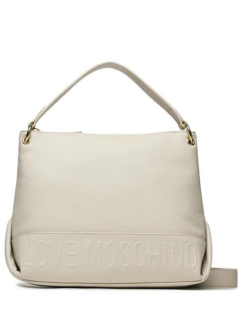 LOVE MOSCHINO HOBO Handtasche, mit Schultergurt Elfenbein - Damentaschen
