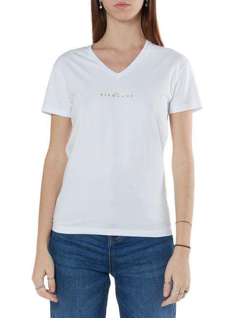 JOHN RICHMOND TORTUX T-Shirt aus Stretch-Baumwolle weißz - T-Shirts und Tops für Damen