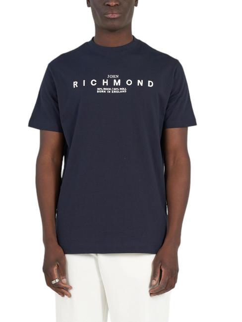 JOHN RICHMOND KAMADA Baumwoll t-shirt Mitternachtsblau - Herren-T-Shirts