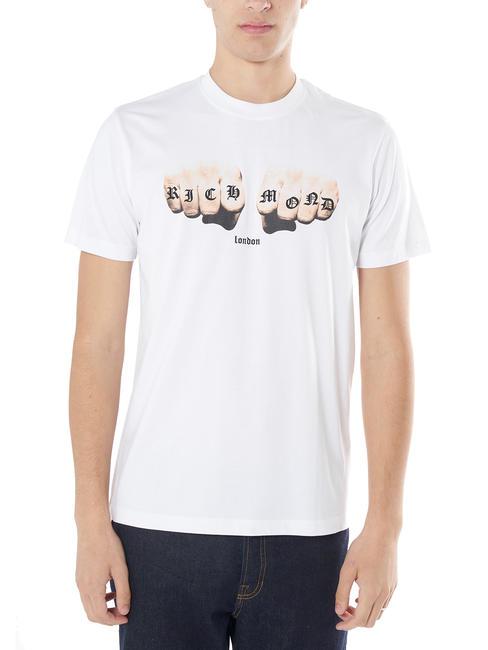 JOHN RICHMOND JULIOCESAR Baumwoll t-shirt Whitea - Herren-T-Shirts