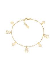AMEN COCCOLE Armband mit Herz- und Teddybäranhängern - Armbänder