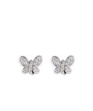 AMEN FARFALLE Ohrringe aus weißem Zirkon-Silber - Ohrringe