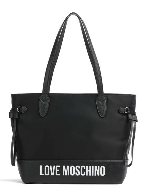 LOVE MOSCHINO CITY LOVERS Nylon-Shopper-Tasche Schwarz - Damentaschen
