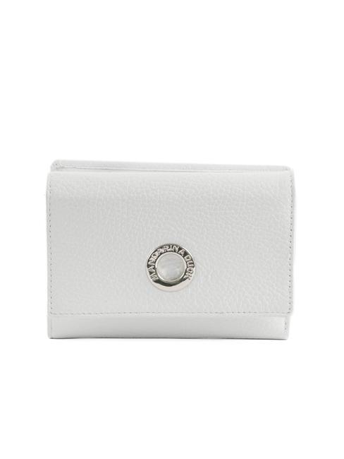 MANDARINA DUCK MELLOW  Mittelgroße Geldbörse aus Leder optisch weiß - Brieftaschen Damen