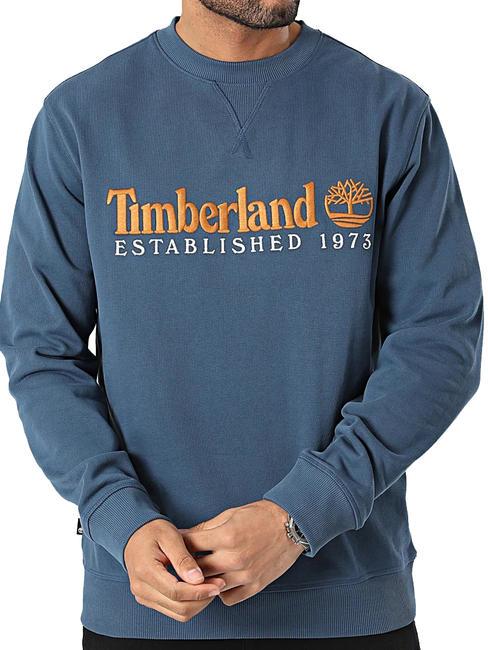 TIMBERLAND EST 1973 Sweatshirt mit Rundhalsausschnitt dunkler Jeansstoff - Sweatshirts Herren