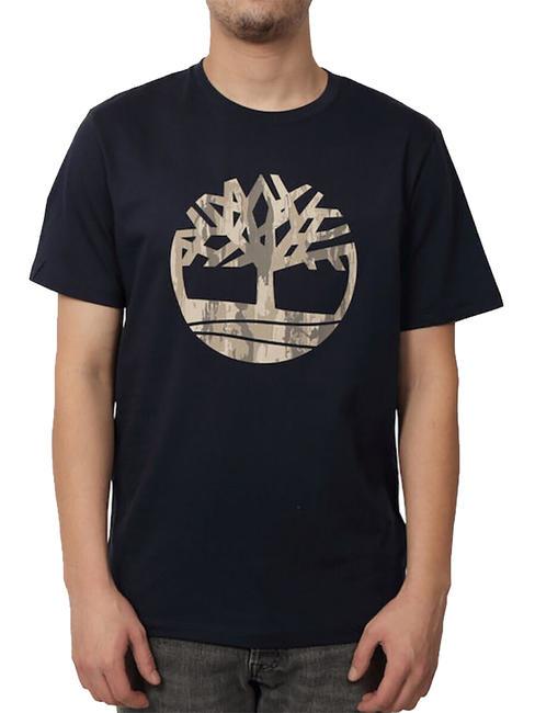 TIMBERLAND KENNEBEC RIVER TREE LOGO Baumwoll t-shirt dunkler Saphir - Herren-T-Shirts