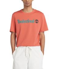 TIMBERLAND KENNEBEC RIVER LINEAR LOGO Baumwoll t-shirt gebrannte Siena-App - Herren-T-Shirts - 1