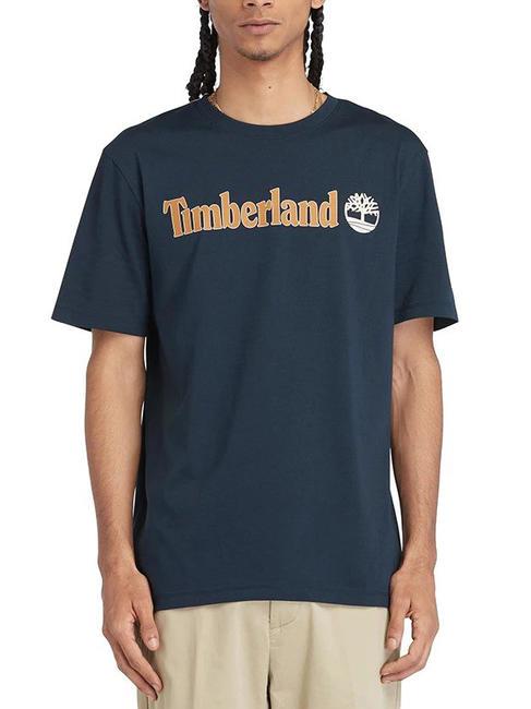 TIMBERLAND KENNEBEC RIVER LINEAR LOGO Baumwoll t-shirt dunkler Saphir - Herren-T-Shirts