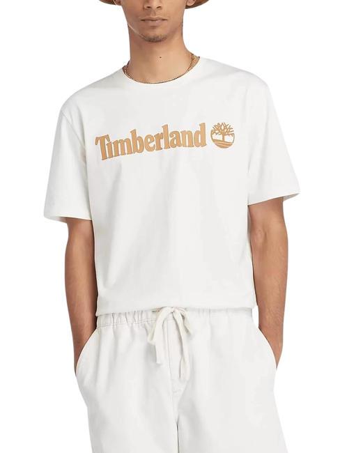 TIMBERLAND KENNEBEC RIVER LINEAR LOGO Baumwoll t-shirt vintage weiß - Herren-T-Shirts