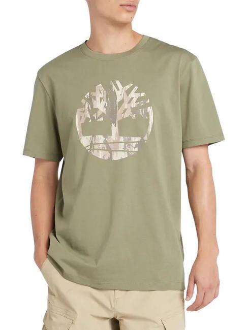 TIMBERLAND KENNEBEC RIVER TREE LOGO Baumwoll t-shirt kassel erde - Herren-T-Shirts