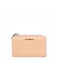 COCCINELLE METALLIC SOFT Kleine Geldb&ouml;rse aus strukturiertem Leder Sonnenaufgang - Brieftaschen Damen - 1