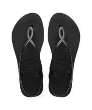 HAVAIANAS LUNA FLATFORM Flache Flip-Flop-Sandale SCHWARZ - Damenschuhe - 1