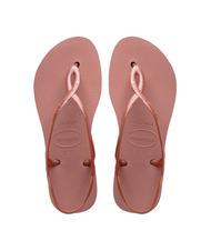 HAVAIANAS LUNA FLATFORM Flache Flip-Flop-Sandale KROKUS / ROSE - Damenschuhe - 1