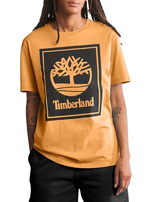 TIMBERLAND STACK Baumwoll t-shirt Weizenstiefel/Schwarz - Herren-T-Shirts
