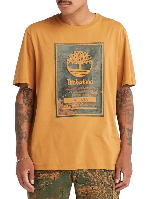 TIMBERLAND SHORT SLEEVE PRINTED LOGO Baumwoll t-shirt Weizenstiefel - Herren-Polo-Shirts/Herren-Polo-Shirt/Herrenpoloshirt/Herrenpoloshirts