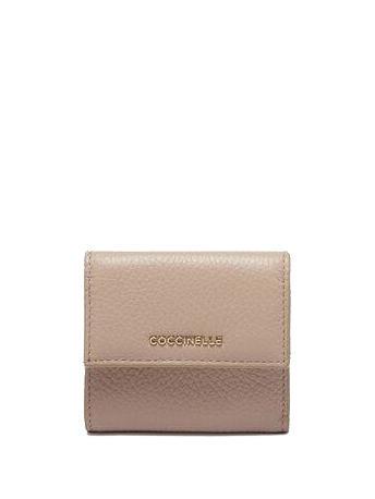 COCCINELLE METALLIC SOFT Portemonnaie aus genarbtem Leder Puderrosa - Brieftaschen Damen