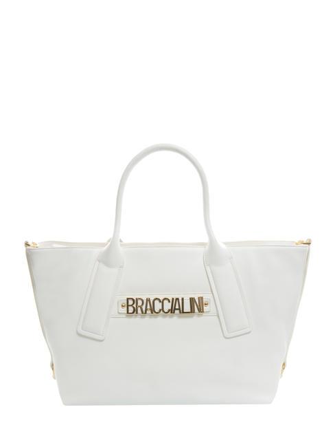 BRACCIALINI GINGER Handgefertigte Einkaufstasche Weiß - Damentaschen