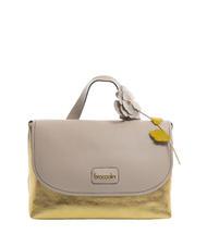 BRACCIALINI SARA Aktentasche aus Leder Pulver/Gold - Damentaschen - 1