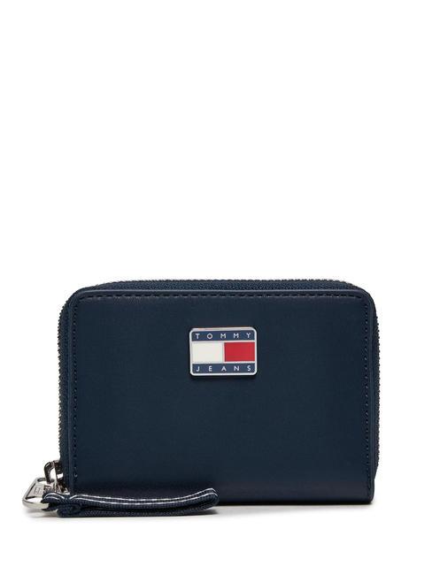 TOMMY HILFIGER TOMMY JEANS City-Wide Portemonnaie mit umlaufendem Reißverschluss dunkles Nachtmarineblau - Brieftaschen Damen