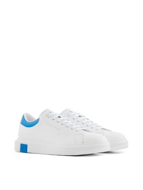 ARMANI EXCHANGE Sneaker in Haut Ledersneaker op.weiß+blau - Herrenschuhe
